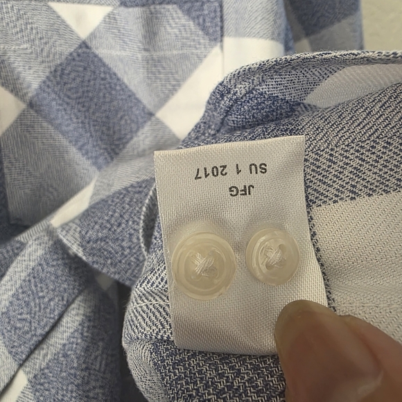 Untuckit Volnay Blue and White Flannel Plaid Checkered Shirt NEW 4 - Picture 7 of 8